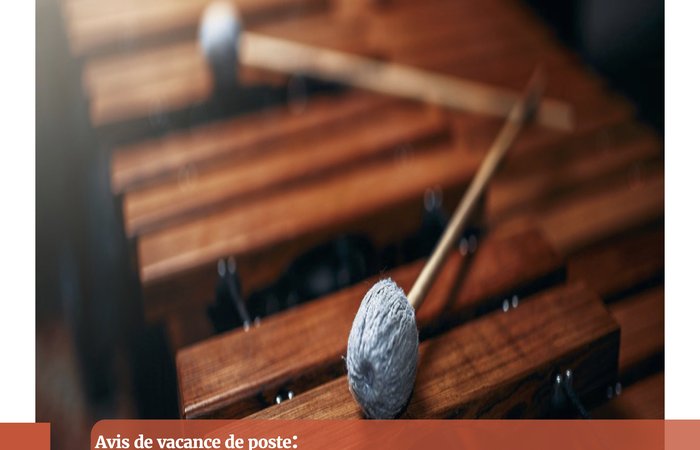 Vacance de poste percussion