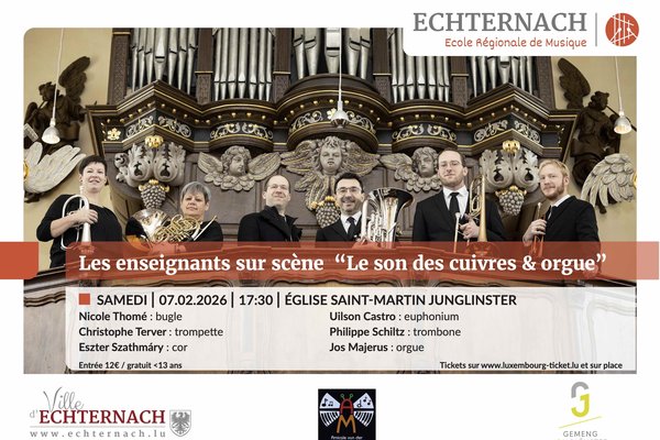 Les enseignant sur scène - Le son des cuivres & orgue - 07.02.26