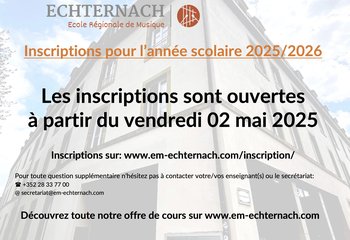 inscription 2526 Telé