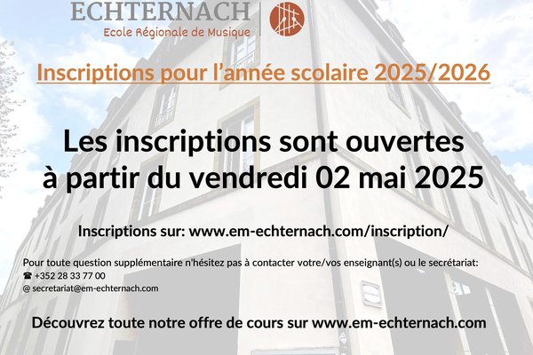 inscription 2526 Telé